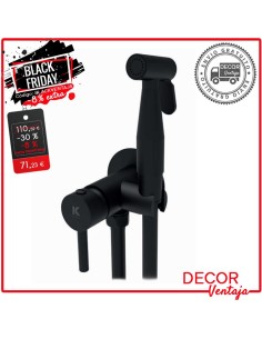 Grifo sustitutivo bidé Tubular negro OFERTA