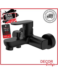 Grifo monomando baño y ducha Tubular negro OFERTA