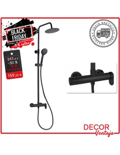 Columna con inversor integrado Tubular negro ø25cm OFERTA
