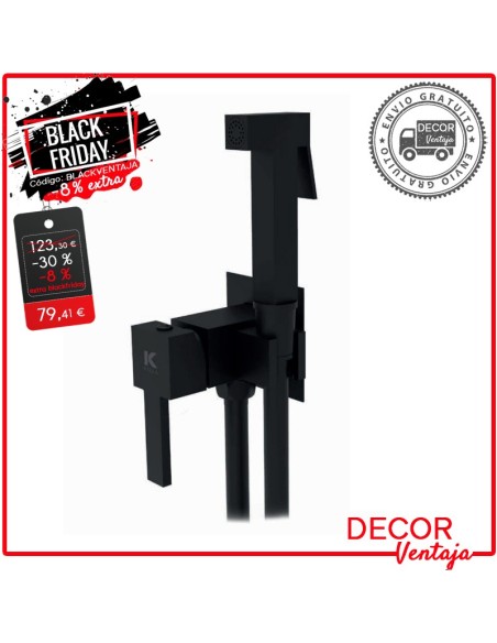 Grifo sustitutivo bidé Square negro OFERTA