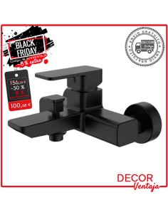 Grifo monomando baño y ducha Square negro OFERTA