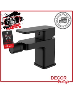 Grifo monomando bidé Square negro OFERTA