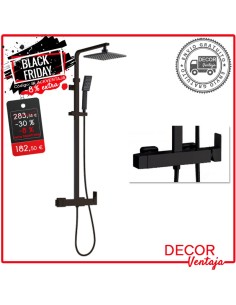 Columna con inversor integrado Square negro 25x25 cm OFERTA