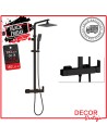Columna con inversor integrado Square negro 25x25 cm OFERTA