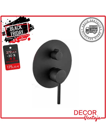 Grifo ducha encastrar + accesorios Bel air negro OFERTA