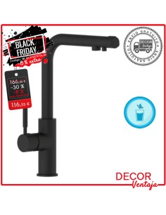 Grifo monomando fregadero osmosis Harmony negro OFERTA