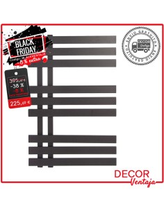 Radiador toallero hidraulico Siglo/Verona negro 9 lamas 800x500 (ZETA de CICSA) OFERTA