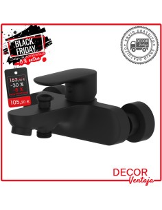 Grifo monomando baño y ducha Alsacia negro OFERTA