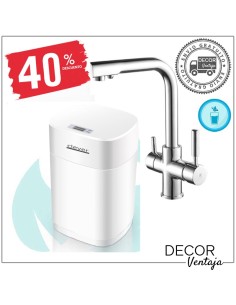 LOTE: Equipo tratamiento de aguas doméstico Pure de Clever + Grifo monomando doble