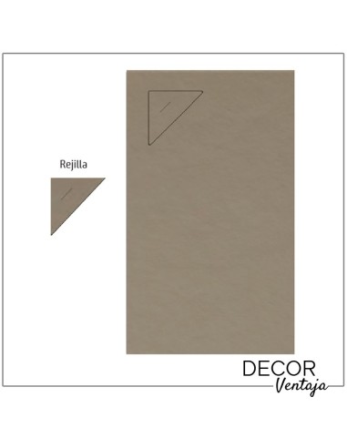 Plato de ducha de resina modelo Playa. Esquema técnico