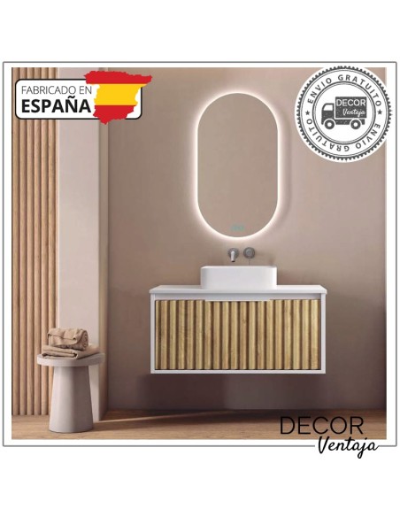 Mueble de baño de 2 cajones suspendido mod. SAONA+ encimera. Diferentes combinaciones a elegir