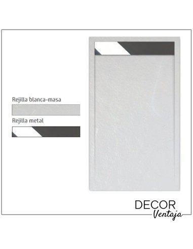 Plato de ducha de resina modelo Valle. Esquema