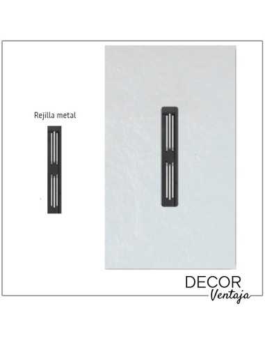 Plato de ducha de resina modelo Monte. Esquema