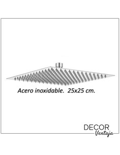 Columna cromada con inversor integrado para ducha modelo square 2