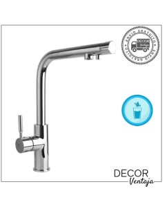 Grifo monomando de fregadero para osmosis cromo. Modelo Harmony.