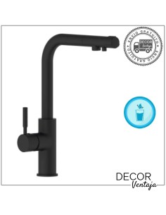 Grifo monomando de fregadero para osmosis negro. Modelo Harmony.