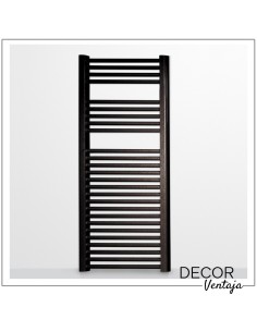 Radiador toallero hidráulico de 26 tubos en color negro. 2