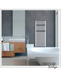 Radiador toallero hidráulico de 26 tubos en color blanco. 2