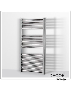 Radiador toallero hidráulico de 16 tubos en color cromo. 2