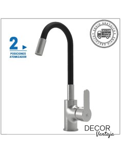 Grifo monomando de fregadero cromo. Modelo Flex.