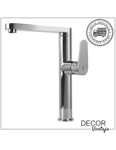 Grifo monomando de fregadero cromo. Modelo Solid.